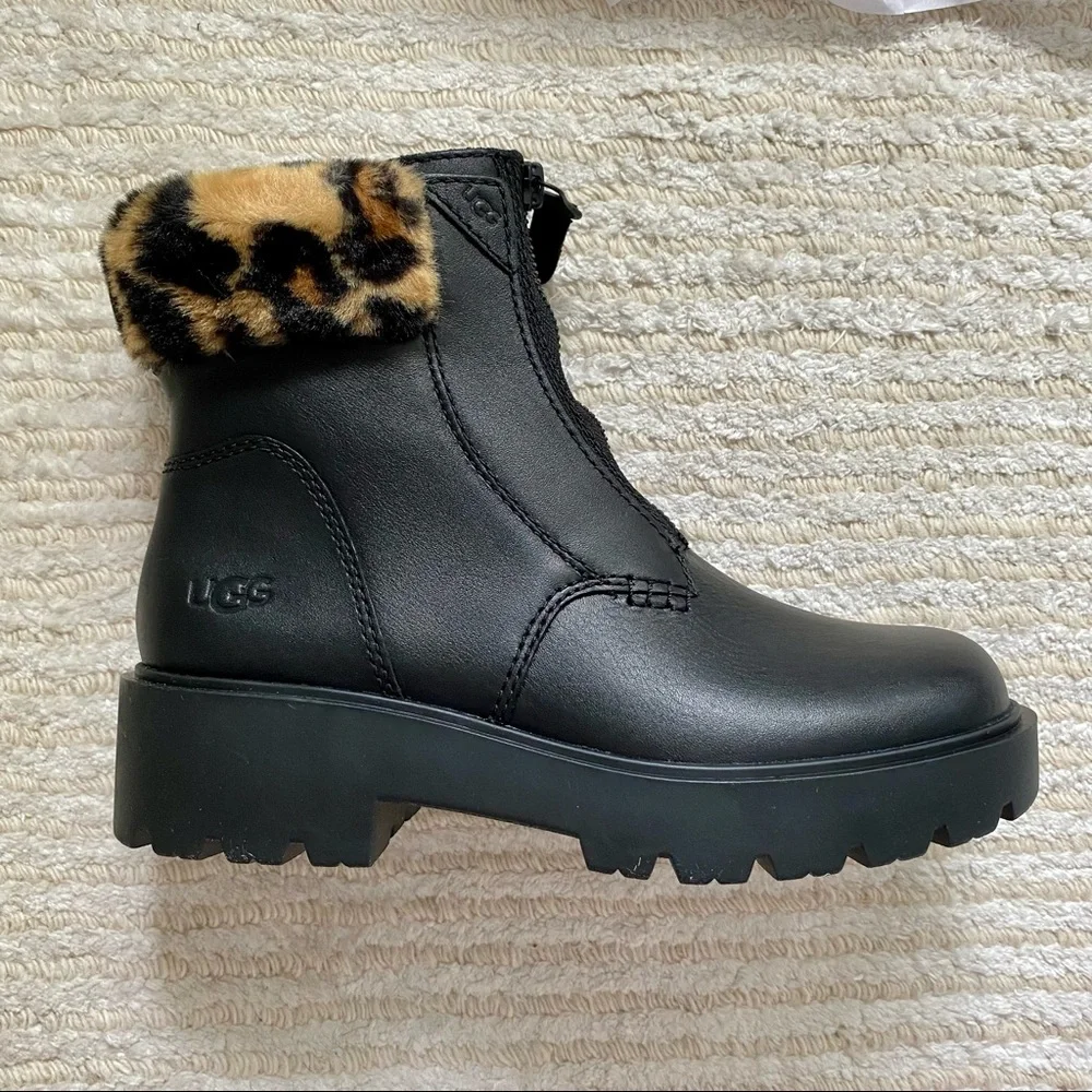 NWT Ugg Czeriesa panther print waterproof boots